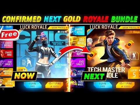 NEXT GOLD ROYALE BUNDLE IN FREE BUNDLE | FREE FIRE NEXT GOLD ROYALE BUNDLE | NEXT FF TOKEN BUNDLE