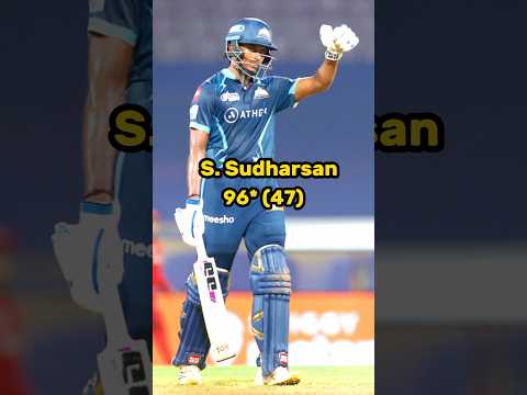 Remember This Match 😈😱 ||  S. Sudharsan 96* (47) #shorts #cricket #trending