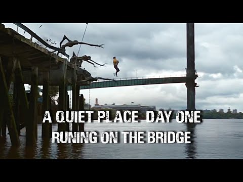 A Quiet Place Day One 2024 Bridge Scene