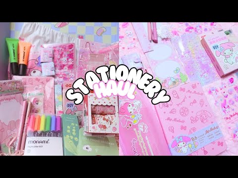 Pink My Melody 💕 Sanrio Stationery Pal Haul + Giveaway