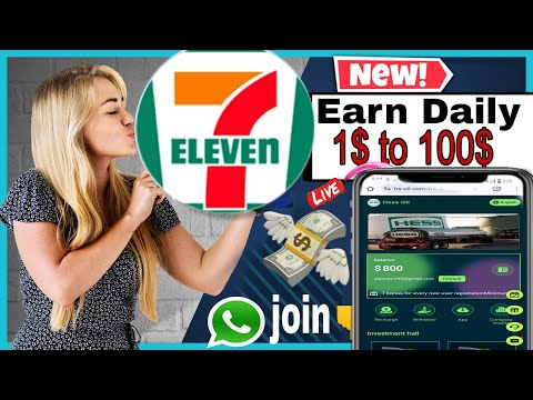 7Eleven New USDt investment Earning App//New 2024 Dollars Investment Earning App/Live withdraw Proof