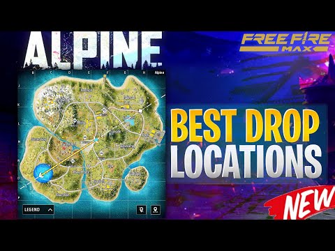 Alpine Map In Esports | Analysis of Alpine Map Free Fire Max 🔴 Drop Locations Explored #estorgaming