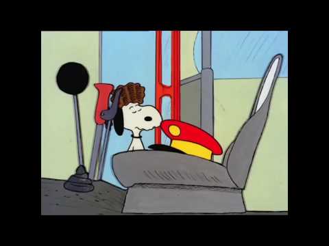 Snoopy the bus driver