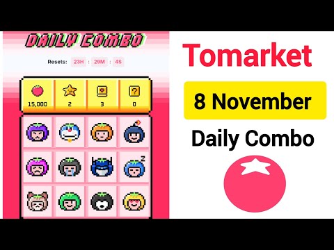 Tomarket Daily Combo 8 November | Tomarket Today Combo | Tomarket Airdrop Combo 8 November |