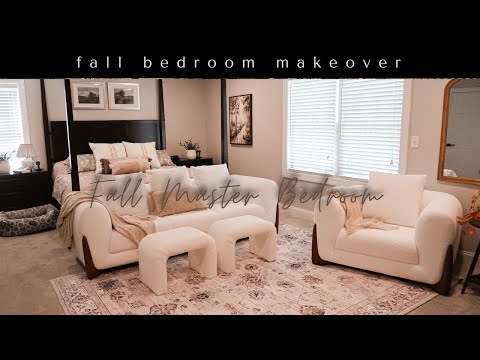 🍂NEW 🍂 COZY FALL 2023 MASTER BEDROOM MAKEOVER AND DECORATE WITH ME | SETTLEIN