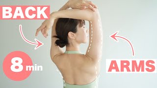 [8 minutes] Get a toned upper body and upper arms ✨ Exercises you can do at home