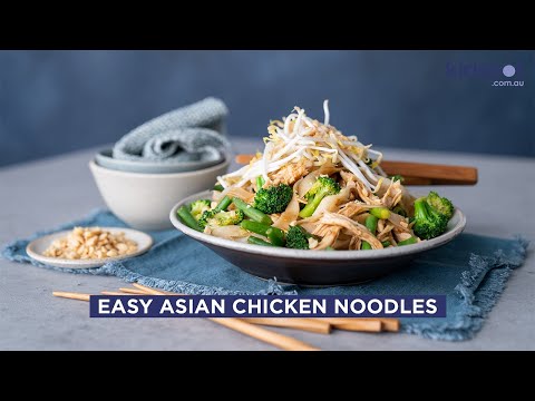 Easy Asian chicken noodles  | Family Dinner Recipes | Kidspot