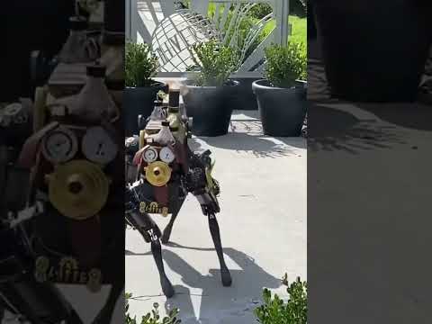 Remember when you could meet Latte, the steampunk robot dog at Toothsome Chocolate Emporium