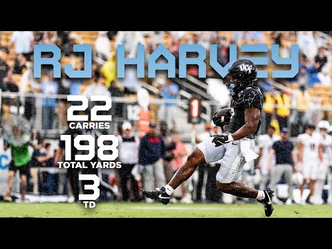 All RJ Harvey Rushes and Receptions from 2024 Space Game vs Arizona