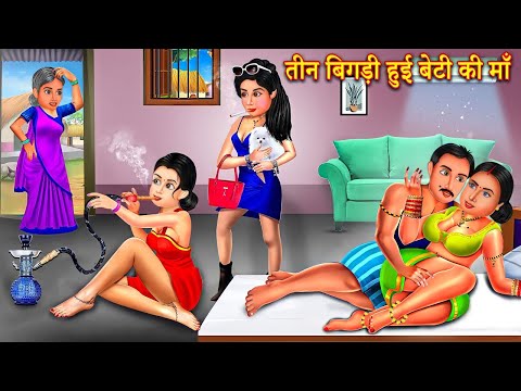 तीन बिगड़ी हुई बेटी की माँ | Hindi Stories | Moral Stories | Saas vs Bahu | Best Moral Kahaniya