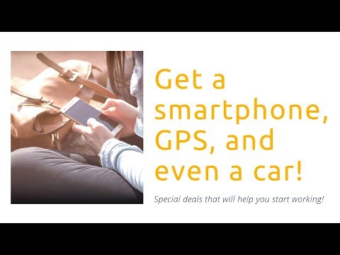 Get a smartphone, GPS and even a car 😱😱 Special deals to start working NOW I AppJobs.com