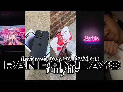 RANDOM DAYS IN MY LIFE || new phone, barbie movie, GRWM, ect.)