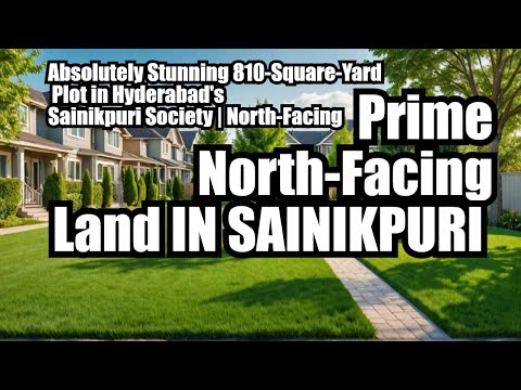 Absolutely Stunning 810-Square-Yard Plot in Hyderabad's Sainikpuri Society | North-Facing