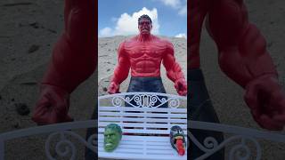 Ghost Red Hulk vs Batman -Marvel Toys #shorts