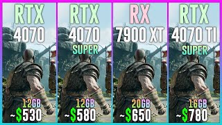 RTX 4070 vs RTX 4070 SUPER vs RX 7900 XT vs RX 4070 TI SUPER - Tested in 25 Games