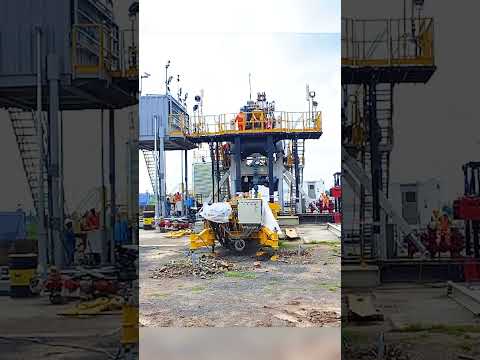 Workover Rig Mast Up | C3W2 RIG at Mandapeta | Rajahmundry #shorts