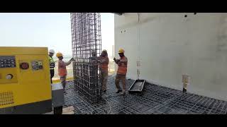 Dubai - High rise building construction RCC slab activities + HSE