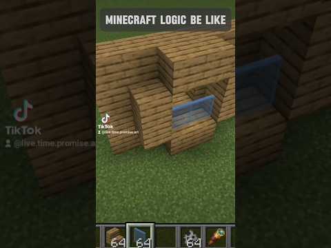 Minecraft Logic Be Like #shorts