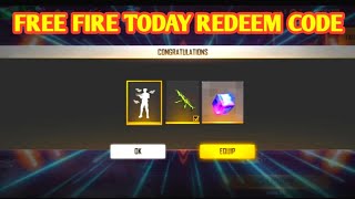 FREE FIRE TODAY REDEEM CODE