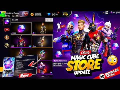 New Items in Store, Magic Cube Store Update 🥳| Free Fire New Event | Ff New Event l Ob46 Update