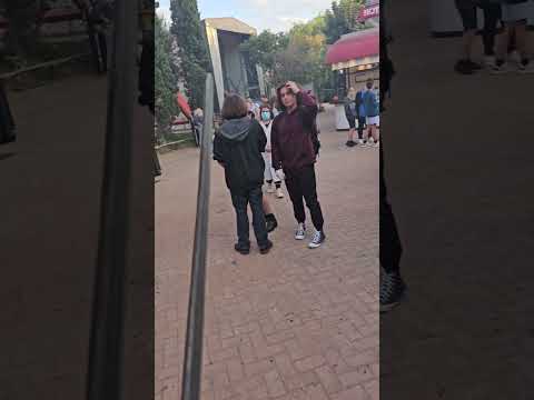 Walking with a sword at Allou fun park