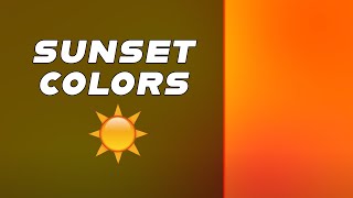 [3 Hour Loop] 4K Smooth Mood Lights in Sunset Feeling | Screensaver | Sunset Lights