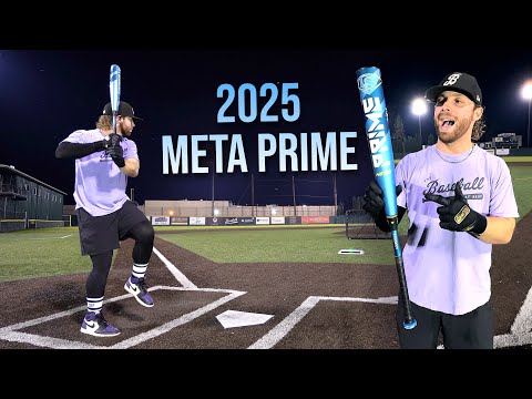 Hitting with the 2025 META PRIME | USSSA Baseball Bat Review (new exit velo PR)