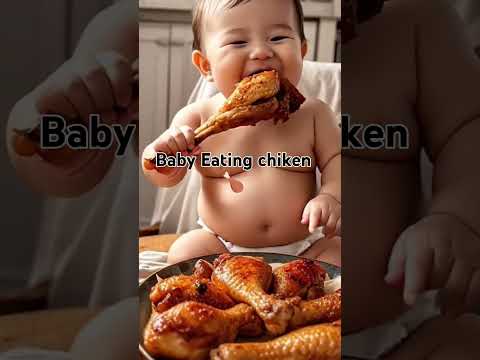 Cute Baby Eating Chiken 🍗??🥺😱❤️#cute #baby #eatingshow #eating #chiken #funny #videos