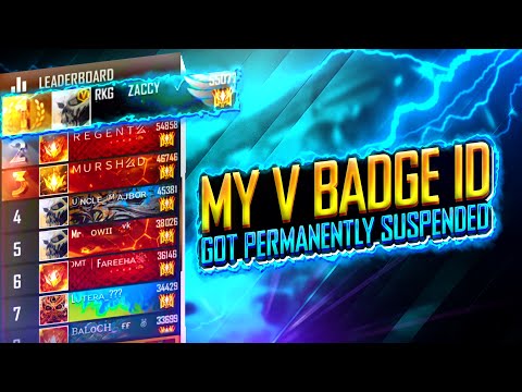 😱 MY V BADGE REGION TOP 1 ACCOUNT BAN 😱 200% ALL FREE FIRE ACOUNTS UNBAN HOW TO UN BAN FREE FIRE ID