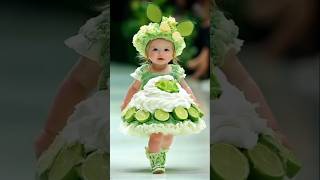 Cute Baby Fashion Show in Adorable Food Costumes! 🍔🍕🍓"#BabyFashionShow #CuteBaby #