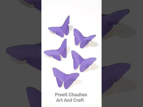 Origami Paper Butterfly Easy | How To Make Paper Butterfly | Easy Butterfly Making Idea #shorts