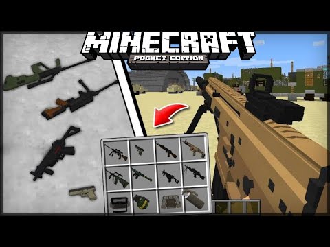 ADDONS/MOD DE ARMAS 3D REALISTAS MINECRAFT PE 1.19.50+/1.18+ MOD DE PC!