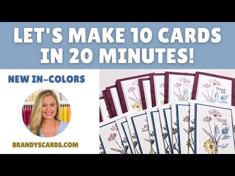 Easy Card Making | One Card in 5 Minutes or 10 in 20 Minutes