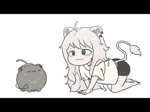 【Hololive】 Botan became a cat 【Shishiro Botan/clip/Ebihurai/Animation】