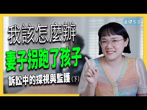 妻子拐跑了孩子，我看不到小孩，我該怎麼辦？！訴訟中的探視與監護(下集)！法律5.0－智博法律事務所謝智潔律師