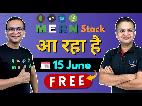 MERN Stack LIVE आ रहा है | Daily Live Class | 4 Months | Full Stack Development | Certification