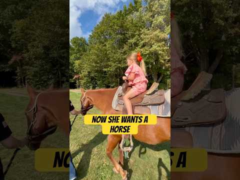 First horseback ride! #horse #baby #fall #horsebackriding #momlife