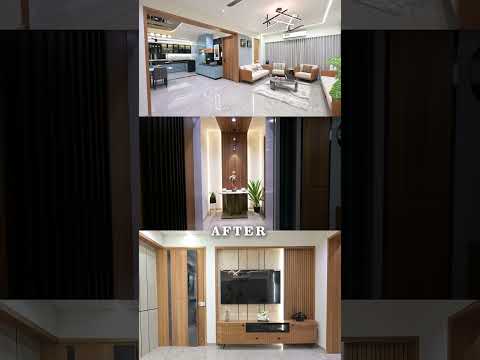 Interior Design before and after new Avkaar Homes Nikol - Sarathi Innovations