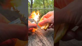 Fire from an Orange                                #fire #orange #survival