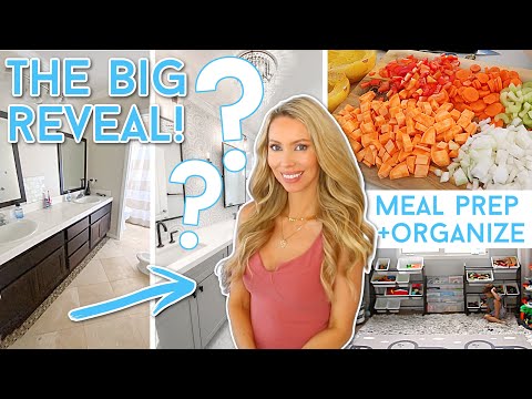 EXTREME BATHROOM MAKEOVER, HEALTHY MEAL PREP & CLEAN WITH ME!