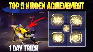 Top 5 hidden Achievement Mission 1 Day Free Fire || New Hidden Achievement Mission Free Fire