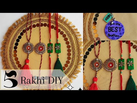 Easy Rakhi DIYs 😍| Lumba Rakhi Ideas | Rakhi making at Home