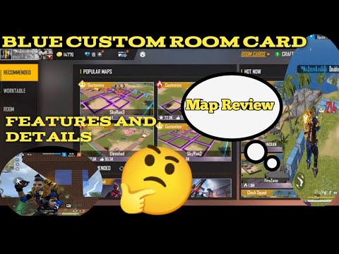 Craftland Blue Room Card / Best Map For Fun  In Custom Room / Aap Bhi Es Map Ko Try Kre #freefire