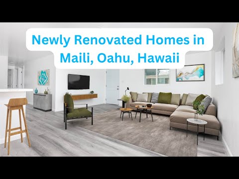 Newly Renovated Duplex for Sale in Maili, Hawaii (Auyong Homestead Road)