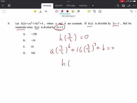 2023DSE Math paper 2 Q9