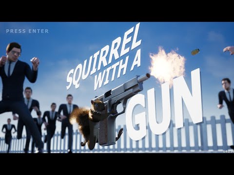 リスが銃をぶっ放すゲーム「Squirrel with a Gun」プレイ動画（字幕コメントあり）