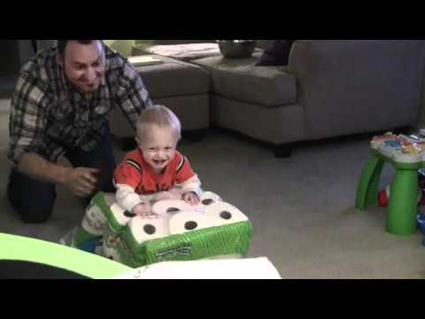 Baby Micah Laughing Hysterically at Paper Towels