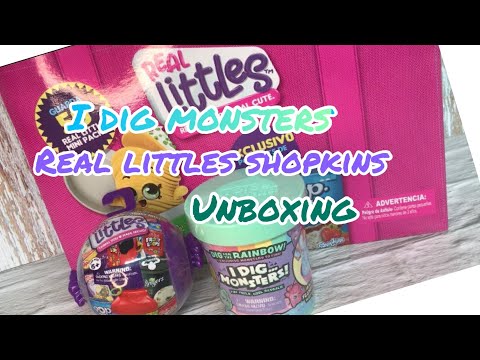 I Dig Monsters and Real Littles Shopkins Unboxing