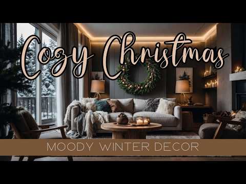 Cozy Christmas Living Room: Moody Winter Decor Inspiration