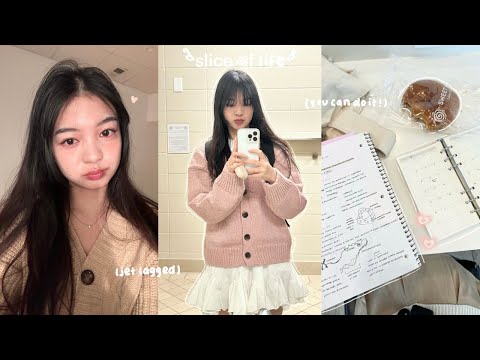 First Week of Uni Vlog 🤍 Lots of Studying, Daily GRWM & Productive Student Routine (jet lagged...)